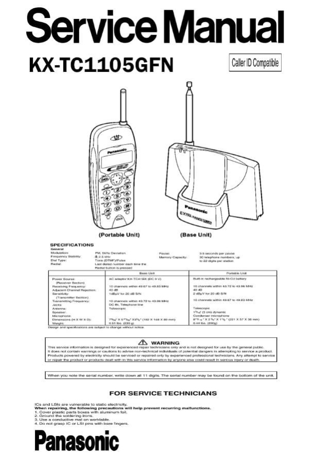 KX-TC1105GFN